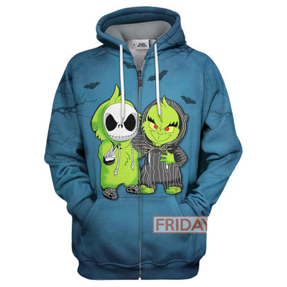 Unifinz Grinch TNBC T-shirt Jack And Grinch T-shirt Grinch TNBC Hoodie Sweater Tank 2026