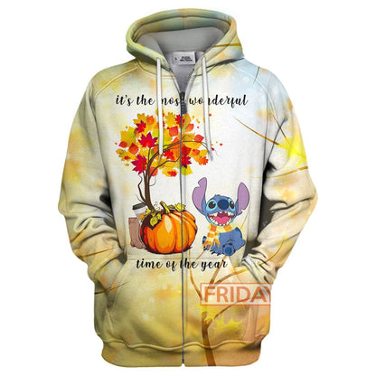 Unifinz DN T-shirt Stitch It's The Most Wonderful Time Of The Year T-shirt Cute DN Stitch Hoodie Sweater Tank 2026