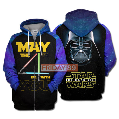 Unifinz SW T-shirt D.Vader May the 4th Be With You 3D Print T-shirt Amazing High Quality SW Hoodie Sweater Tank 2026