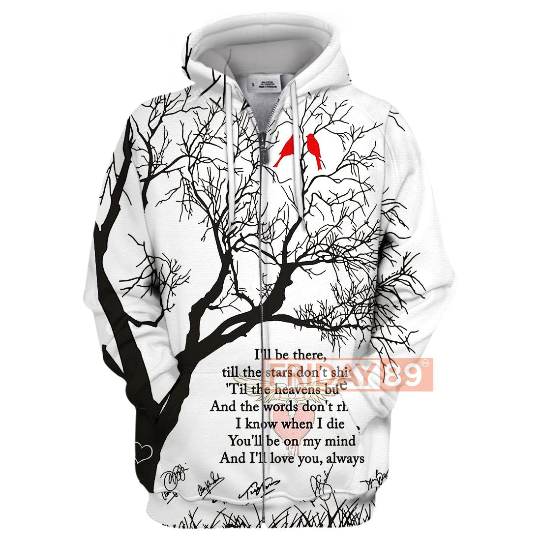 B.Jovi Always Song Lyrics Beauty Art All Over Print Hoodie T-shirt