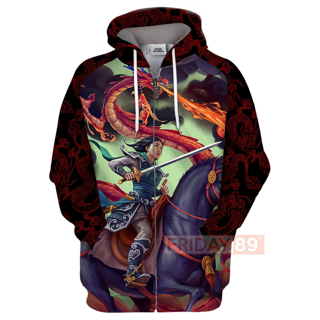 Unifinz DN T-shirt Princess Mulan Warrior Art 3D Print T-shirt Awesome DN Mulan Hoodie Sweater Tank 2026