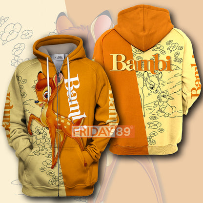 Unifinz DN T-shirt Bambi Life in the Woods T-shirt Cute High Quality DN Bambi Hoodie Sweater Tank 2026