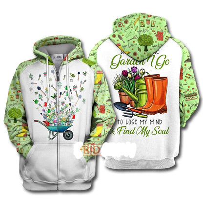 Into The Garden I Go To Lose My Mind & Find My Soul 3D Print Hoodie T-shirt