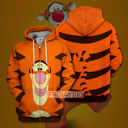 Unifinz DN WTP T-shirt Tigger Winnie-the-pooh 3D Print T-shirt Cute High Quality DN WTP Hoodie Sweater Tank 2026