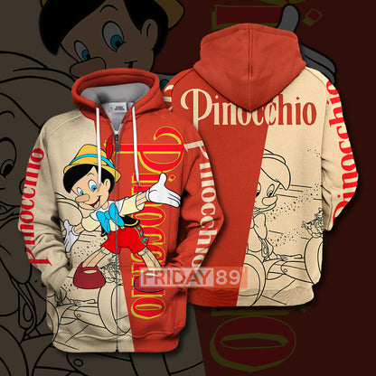 Unifinz Pinocchio DN T-shirt Pinocchio Disney T-shirt Awesome Pinocchio DN Hoodie Sweater Tank 2026