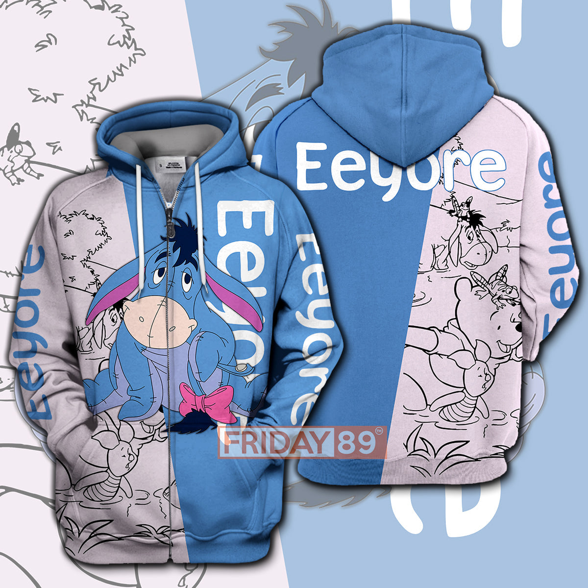 Unifinz DN WTP T-shirt Eeyore Adorable Donkey Pooh Friends T-shirt Awesome DN WTP Hoodie Sweater Tank 2026