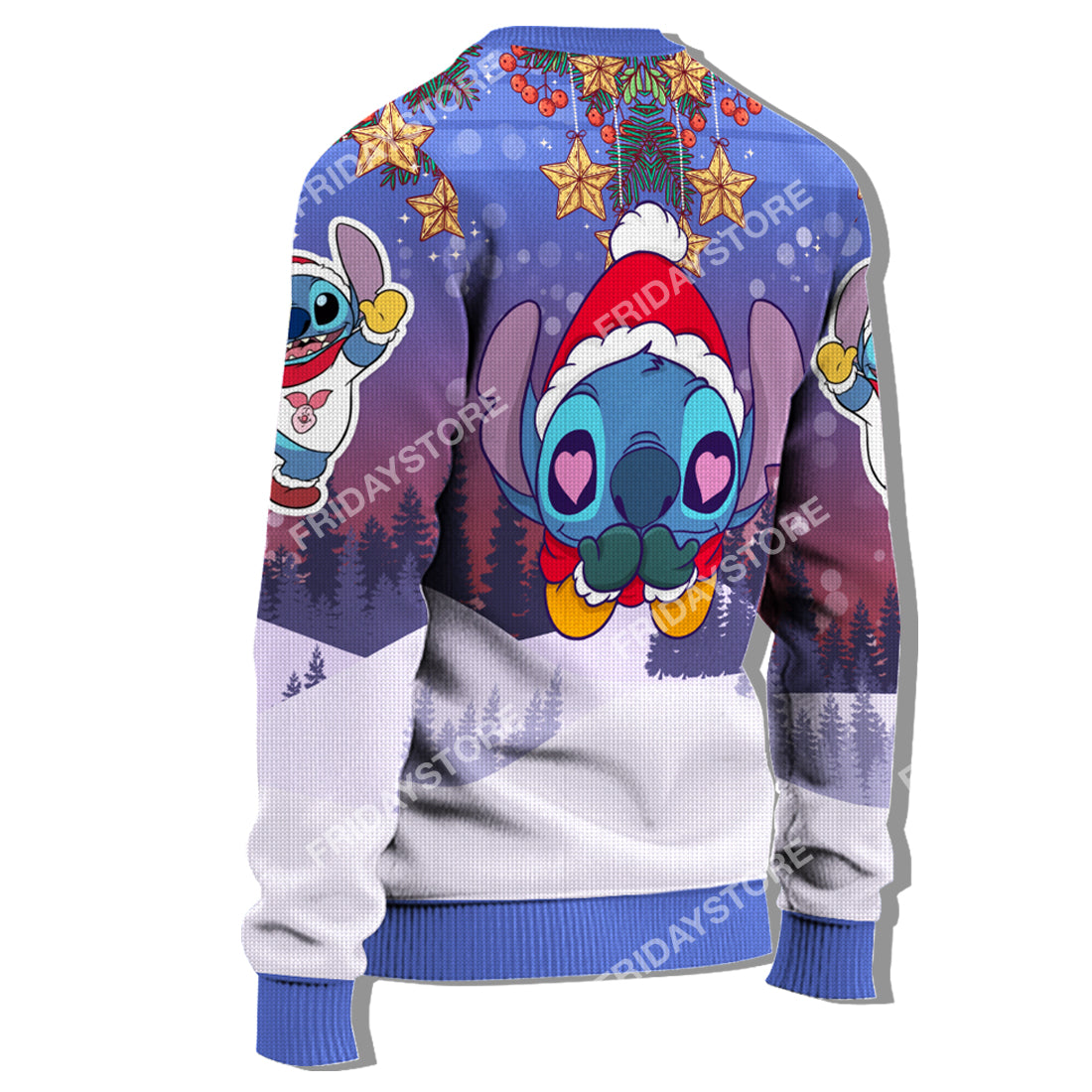 Unifinz LAS Sweater Merry Stitchmas Adorable Christmas Ugly Sweater Amazing Cute DN Stitch Christmas Sweater 2023