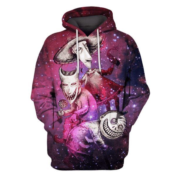  Nightmare Before Christmas Hoodie Lock Shock And Barrel Galaxy Pink Hoodie Full Print Full Size