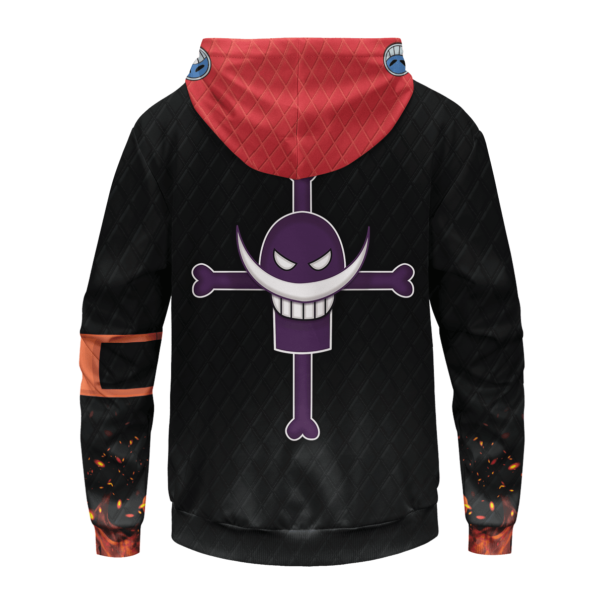  One Piece Hoodie Portgas D. Ace Costume Black Hoodie Anime Clothing Adult Full Print