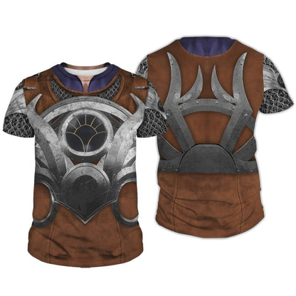 Baldur's Gate Hoodie Shadowheart Astarion Karlach Costume T-shirt Brown Unisex