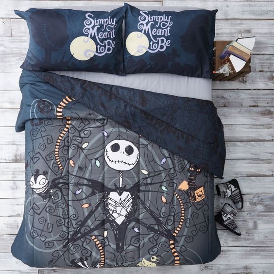 TNBC Bedding Set Jack moon Simply Meant To Be Duvet Covers Gray Unique Gift