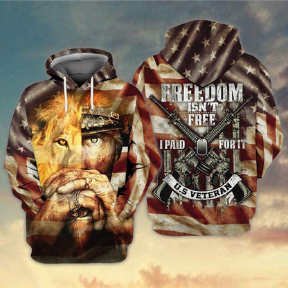 Veteran Hoodie Freedom Isn't Free I Paid For It US Veteran Hoodie