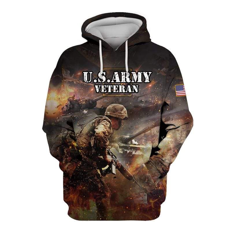 Unifinz Veteran Hoodie Military Shirts Soldier US Army Tank 3D Hoodie Veteran Apparel Military Hoodie Apparel 2022