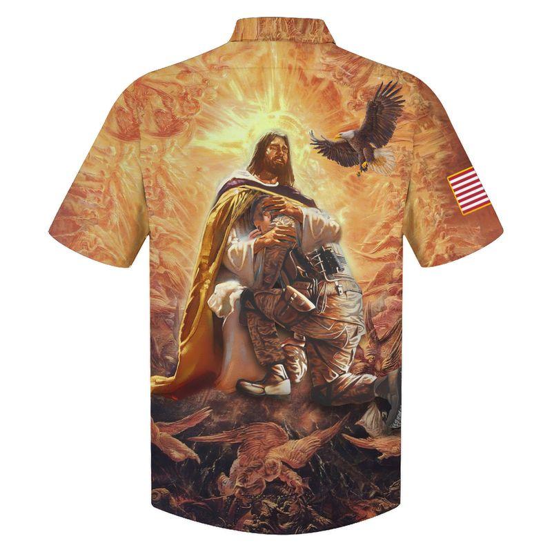 Unifinz Veteran Hawaii Shirt Jesus save Hawaii Shirt Veteran Aloha Shirt Military Hawaiian Shirt 2023