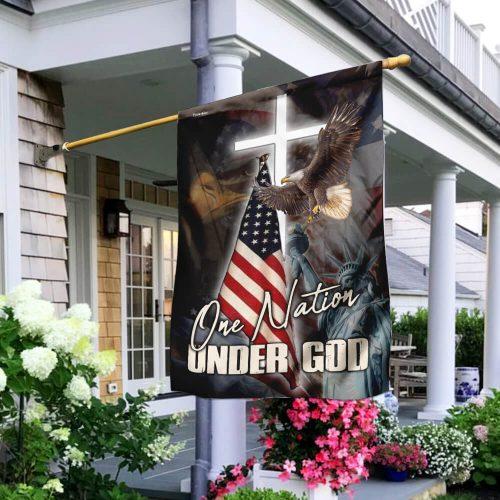 Unifinz 4th Of July Flags One Nation Under God America Flag Garden Flag Independence Day 4th July Gift 4th Of July House Flag 2022