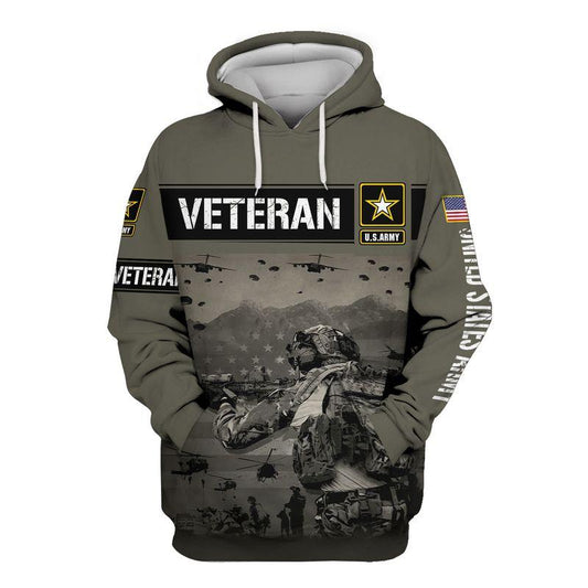 Unifinz Veteran Hoodie Military Gifts Grey US Army Veteran High Quality T-shirt Veteran Shirt Military Hoodie Apparel 2022