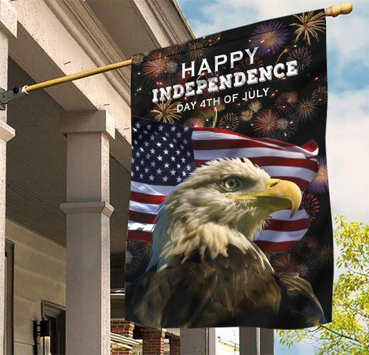 Unifinz 4th Of July Flags Eagle US Happy Independence Day House Flag 4th Of July Holiday House Flag 2022