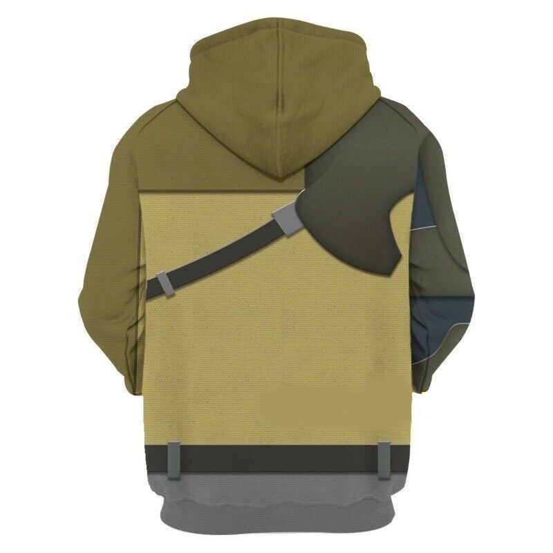 SW Hoodie SW Kanan Jarrus Costume Hoodie Green Unisex