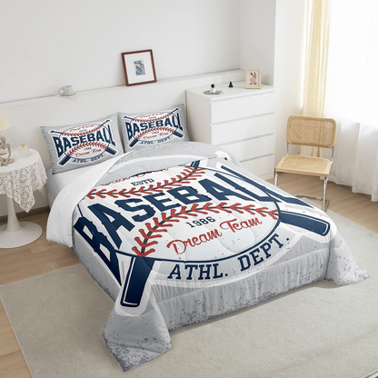 Baseball Bedding Set Baseball 1986 Dream Team Duvet Covers Gray Unique Gift