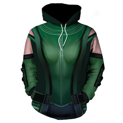 Guardian Of The Galaxy Hoodie Guardian Of The Galaxy Mantis Suit Costume Hoodie Green Unisex