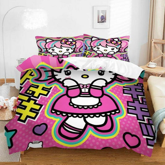 Hello Kitty Bedding Set Hello Kitty Princess Dress Duvet Covers Pink Unique Gift