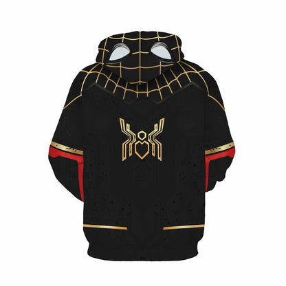 Spiderman Hoodie MV Spiderman No Way Home Suit Costume Hoodie Black Unisex