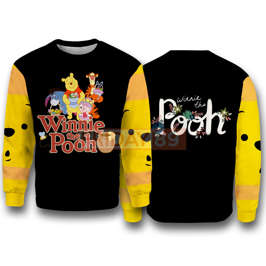 Unifinz DN T-shirt Winnie-the-Pooh and Friends Tigger Eeyore Piglet Cartoon 3D T-shirt Awesome DN WTP Hoodie Sweater Tank 2024