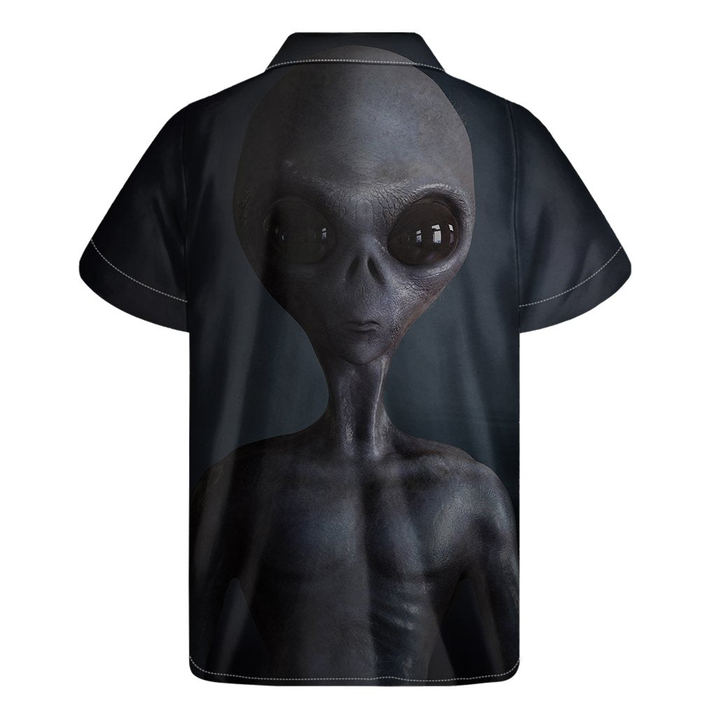 Unifinz Alien Hawaii Shirt Scary Grey Alien 3D Hawaiian Aloha Shirt Adult Full Print 2022