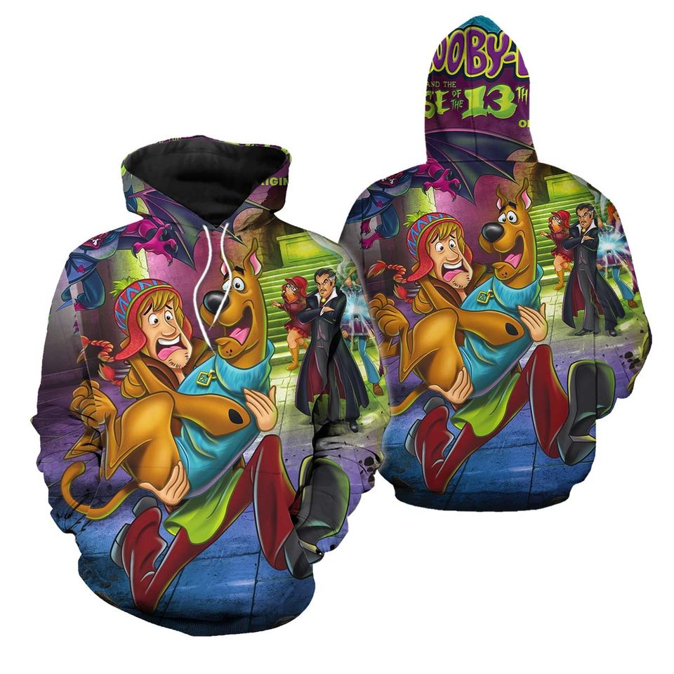 Scooby Doo Hoodie Scooby Doo And Shaggy Graphic Hoodie Colorful Unisex ...