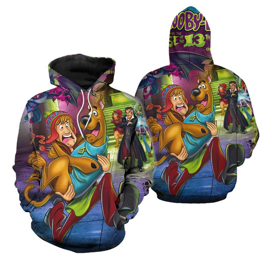 Scooby Doo Hoodie Scooby Doo And Shaggy Graphic Hoodie Colorful Unisex