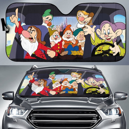 DN Car Sun Shade Seven Dwarfs Snow White Windshield Sun Shade