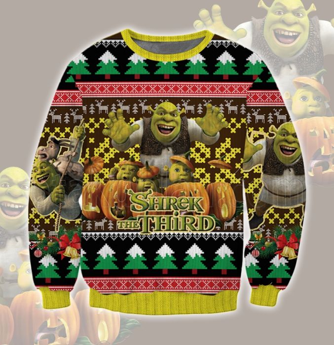 Shrek Sweatshirt Shrek The Third Graphic Sweatshirt Colorful Unisex