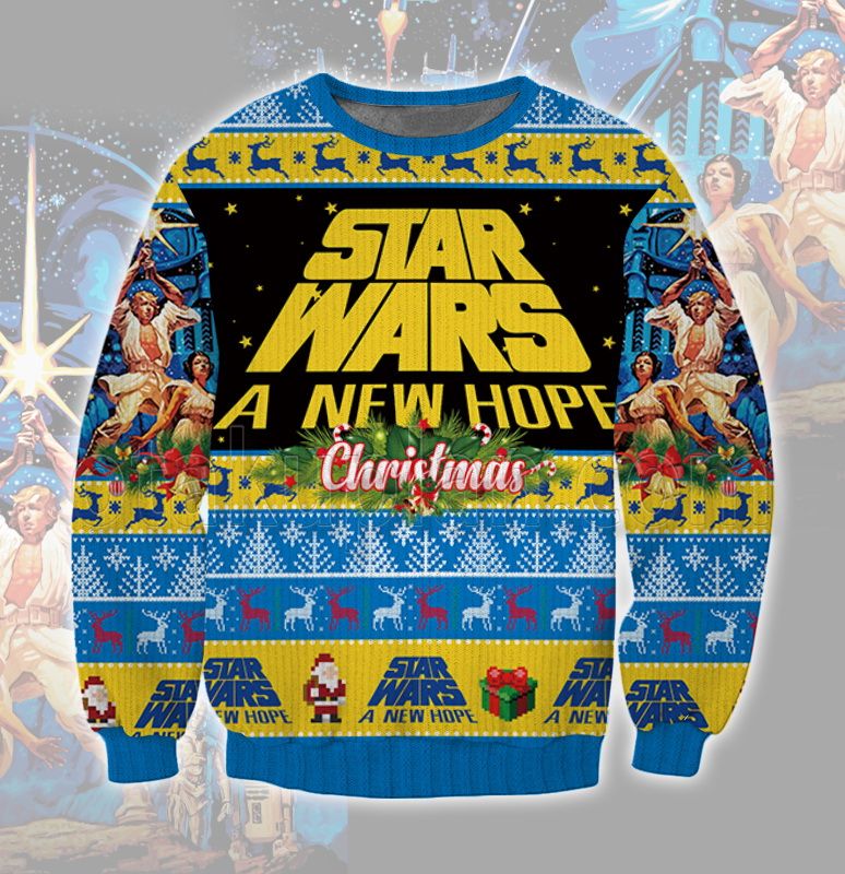 SW Sweatshirt SW A New Hope Christmas Sweatshirt Colorful Unisex