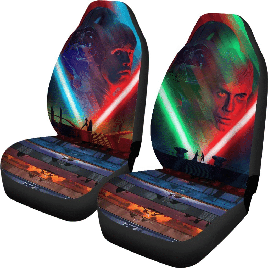 SW Car Seat Covers SW Fighting Scene Poster Seat Covers