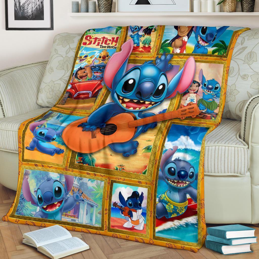 DN Blanket Stitch Playing Guitar Blanket