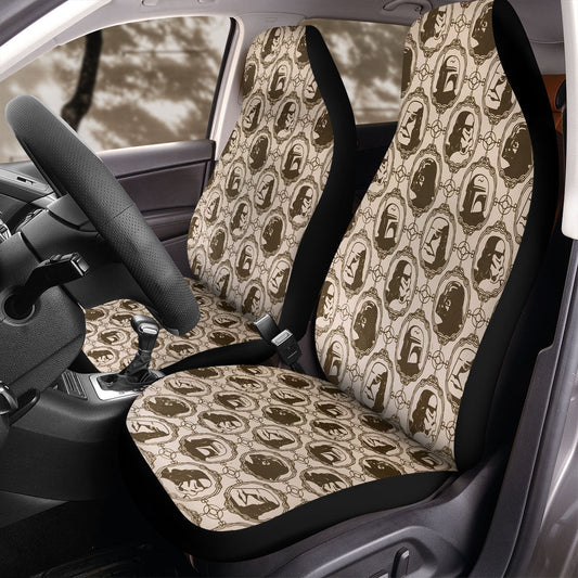 SW Car Seat Covers Stormtroopers Silhouette Vintage Pattern Seat Covers
