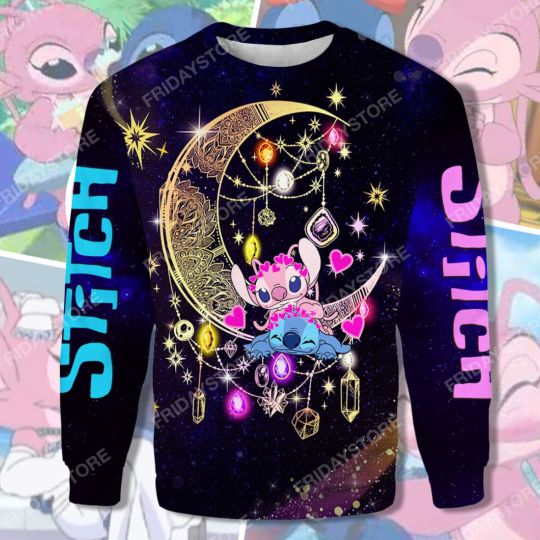Unifinz LAS T-shirt Stitch And Angel Moon T-shirt High Quality DN Stitch Hoodie Sweater Tank 2025