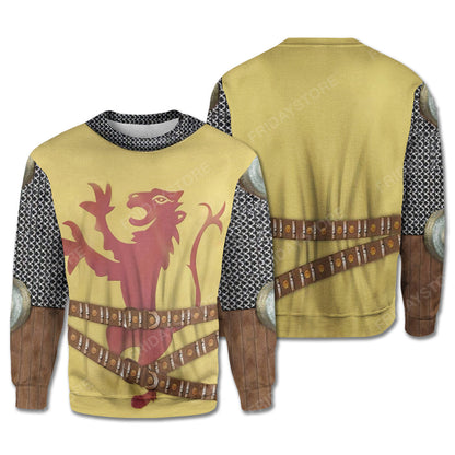 Historical T-Shirt Historical Robert The Bruce Suit 3d Costume Hoodie Historical Hoodie