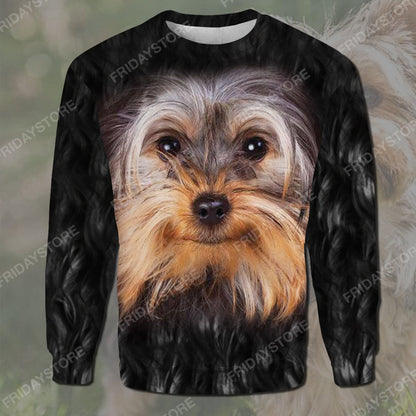 Unifinz Dog Hoodie Yorkshire Terrier Black Hoodie Yorkshire Terrier Dog Graphic Shirt Cute Dog Shirt Sweater Tank For Dog Lovers 2023