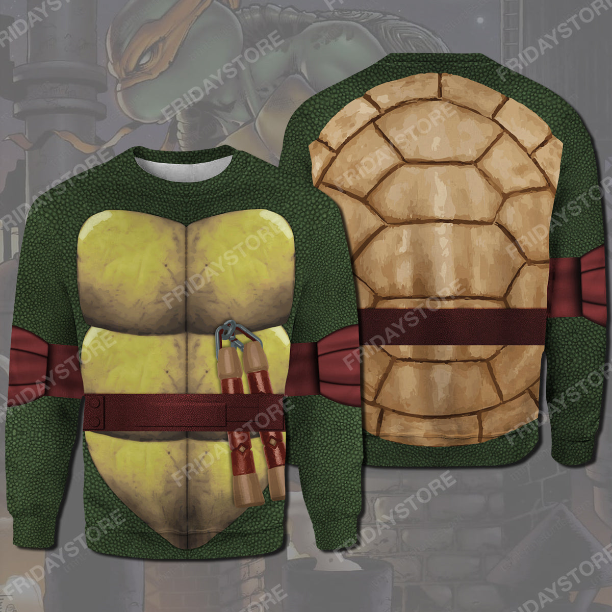 Unifinz TMNT Hoodie Michael Ninja Turtles Costume T-shirt TMNT Shirt Sweater Tank Cool TMNT Cosplay Costume Apparel 2023
