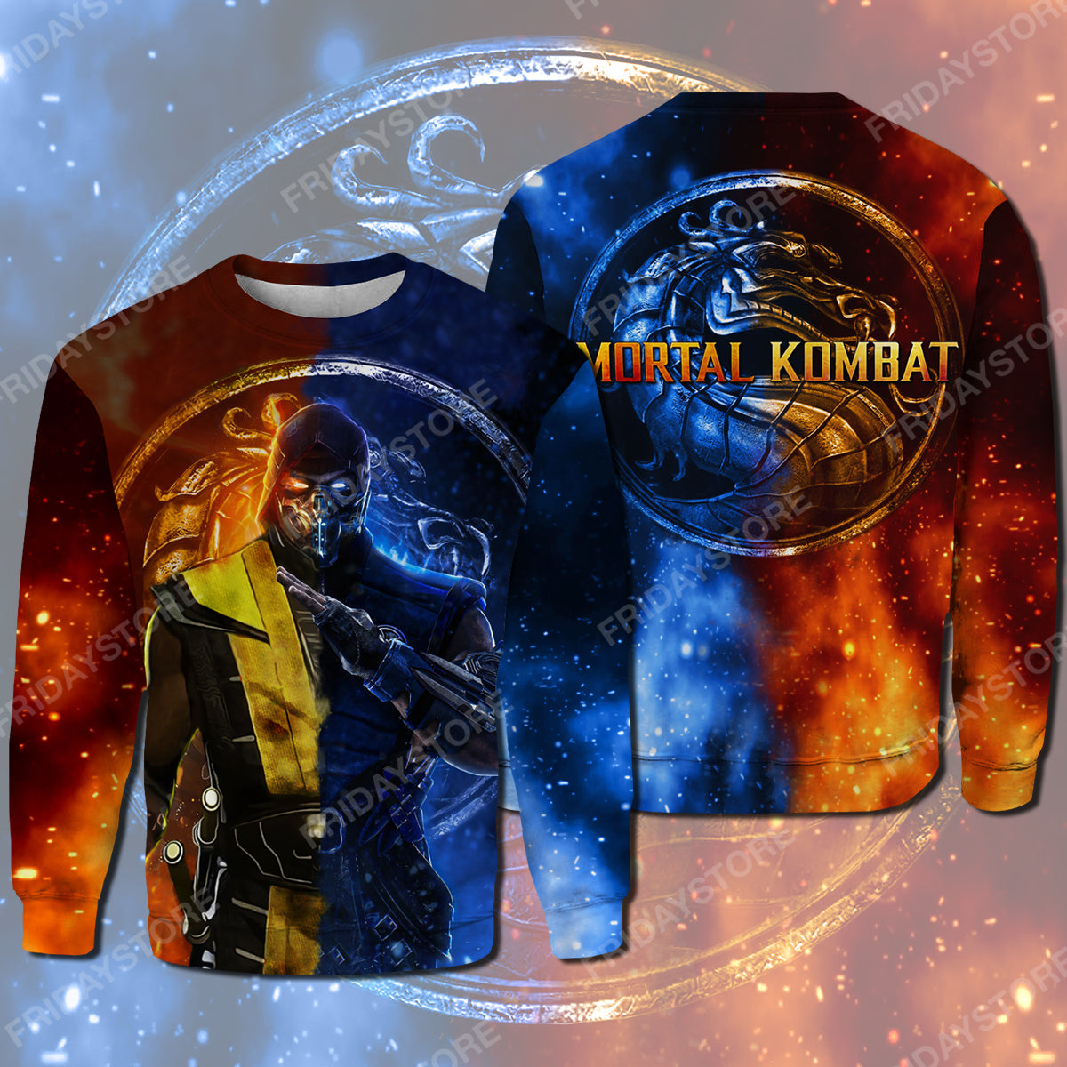 Unifinz Mortal Combat Hoodie Scorpion Motarl Game T-shirt Cool Amazing Mortal Combat Shirt Sweater Tank 2023