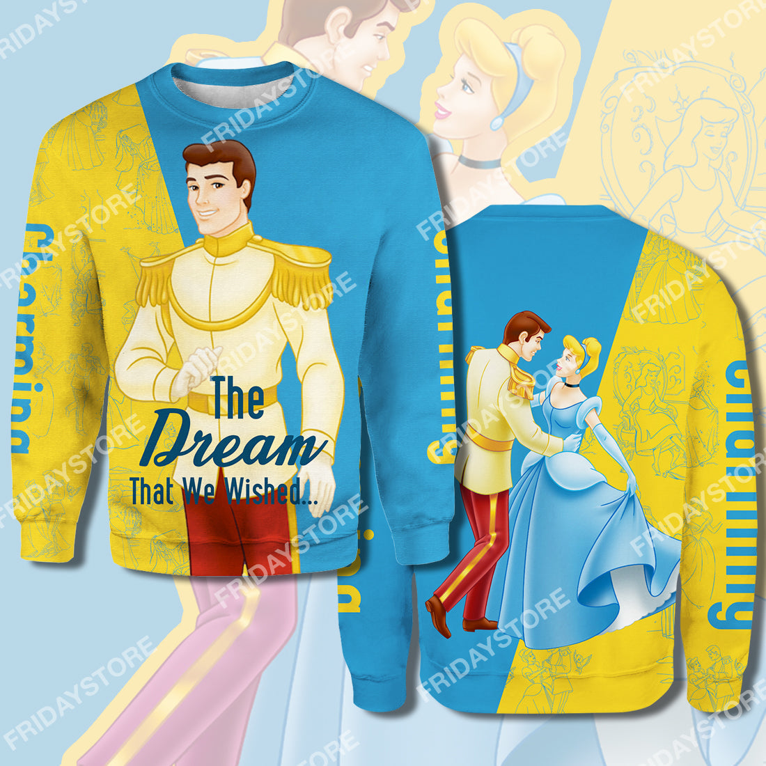 Unifinz DN Cinderella T-shirt Charming The Dream That We Wished Cinderella Couple T-shirt Amazing DN Cinderella Hoodie Sweater Tank 2024