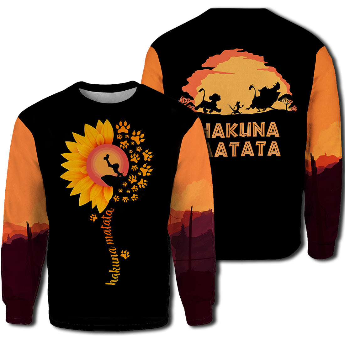 Unifinz DN LK T-shirt Hakuna Matata Sunflower 3D Print T-shirt High Quality DN LK Hoodie Sweater Tank 2023