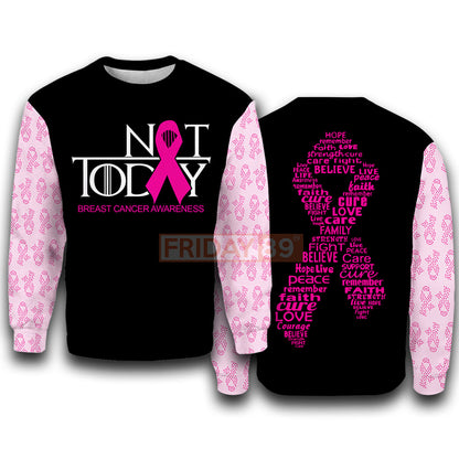 Unifinz Breast Cancer Hoodie Not Today Breast Cancer Awareness T-shirt Breast Cancer Shirt Sweater Tank 2026