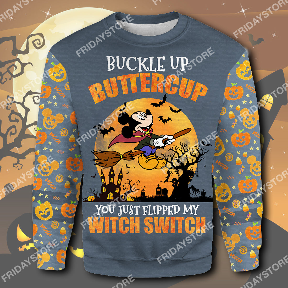 Unifinz DN T-shirt Buckle Up Buttercup You Just Flipped My Witch Switch T-shirt High Quality DN MK Mouse Hoodie Sweater Tank 2024
