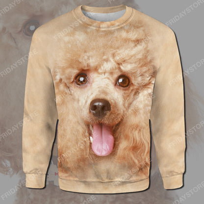 Unifinz Dog Hoodie Poodle Hoodie Poodle Dog Graphic Pale Yellow Hoodie Cute Dog Shirt Sweater Tank Apparel 2023