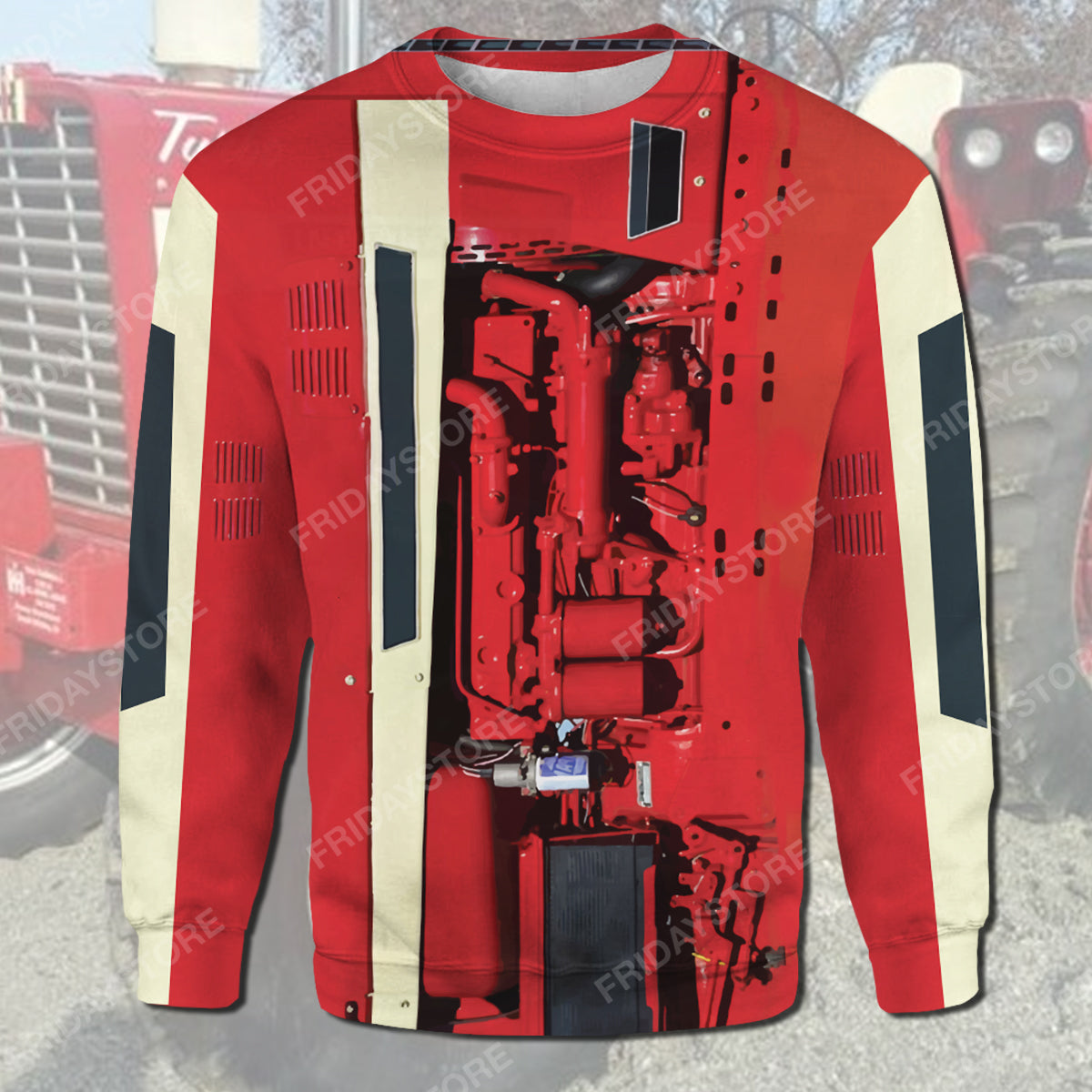 Unifinz Farmer Hoodie Farm Case Ih Tractor Costume T-shirt Amazing High Quality Farmer Shirt Sweater Tank 2023
