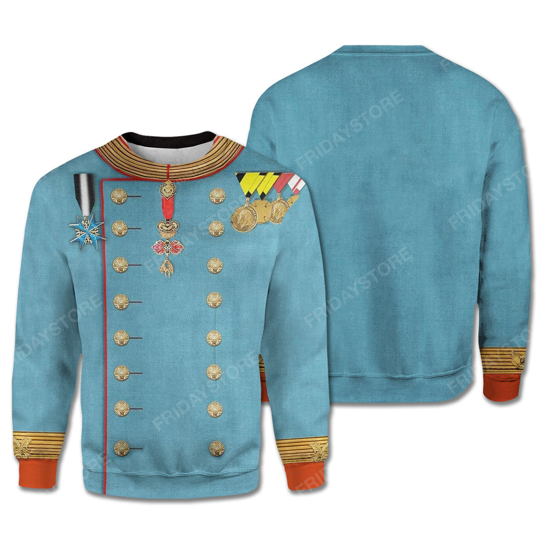 Historical T-Shirt Historical Franz Joseph I Of Austria Suit 3d Costume Hoodie Historical Hoodie