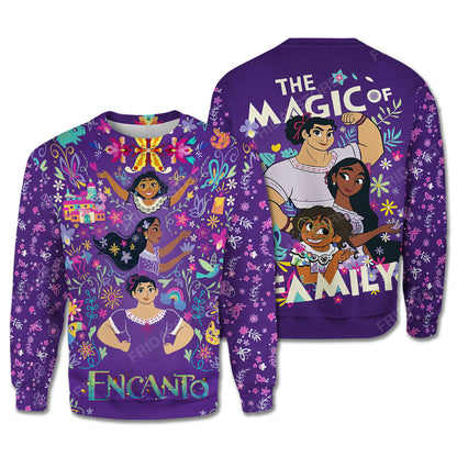 Encanto T-Shirt Encanto The Magic Of Family Purple Hoodie Encanto Hoodie