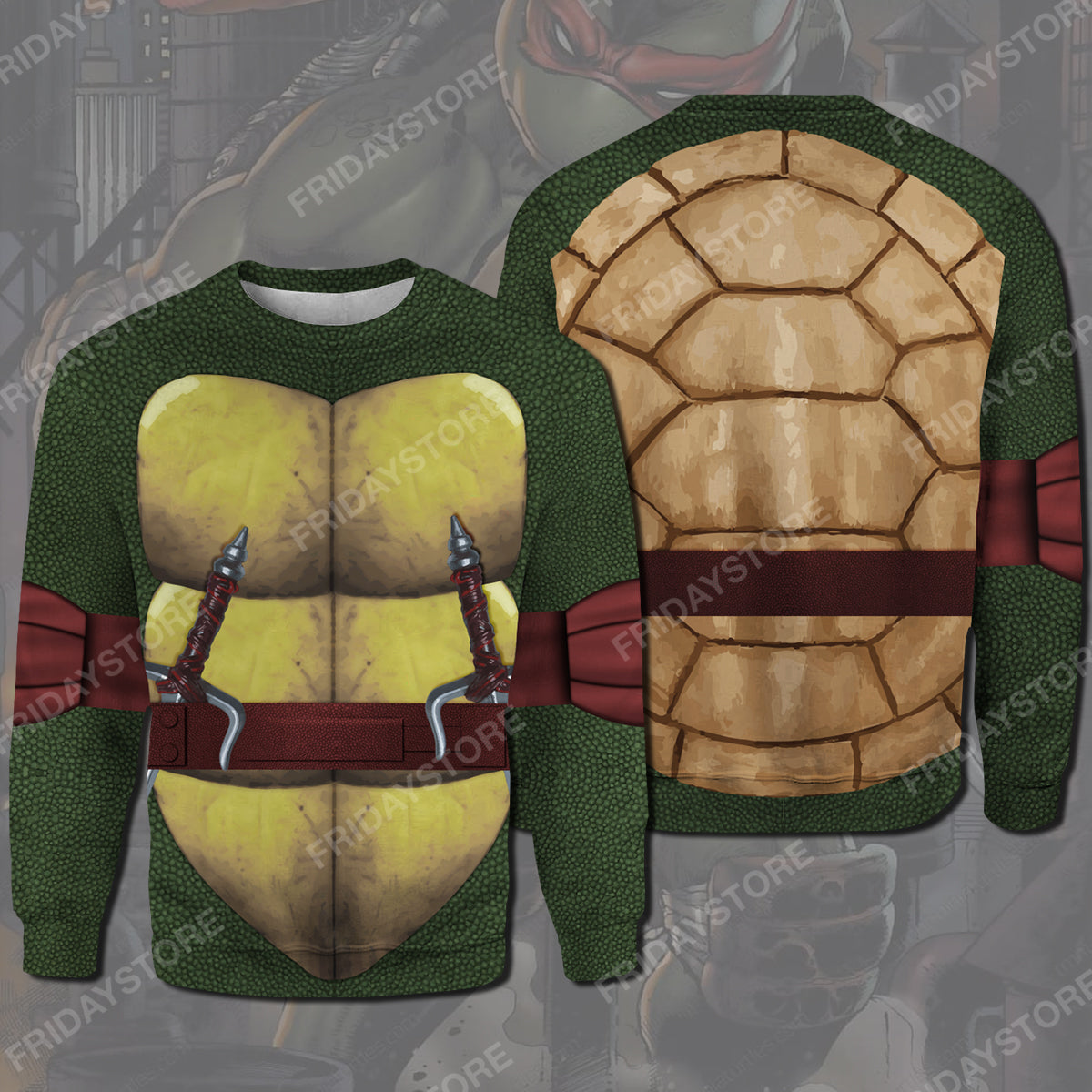 Unifinz TMNT Hoodie Raphael Ninja Turtles Costume T-shirt TMNT Shirt Sweater Tank Cool TMNT Cosplay Costume Apparel 2023